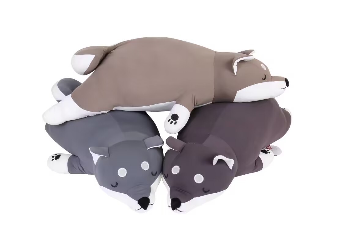Cold-feel puppy throw pillow, Kanglewu Ice Silk animal doll customization, cold towel plush toy order pic 4