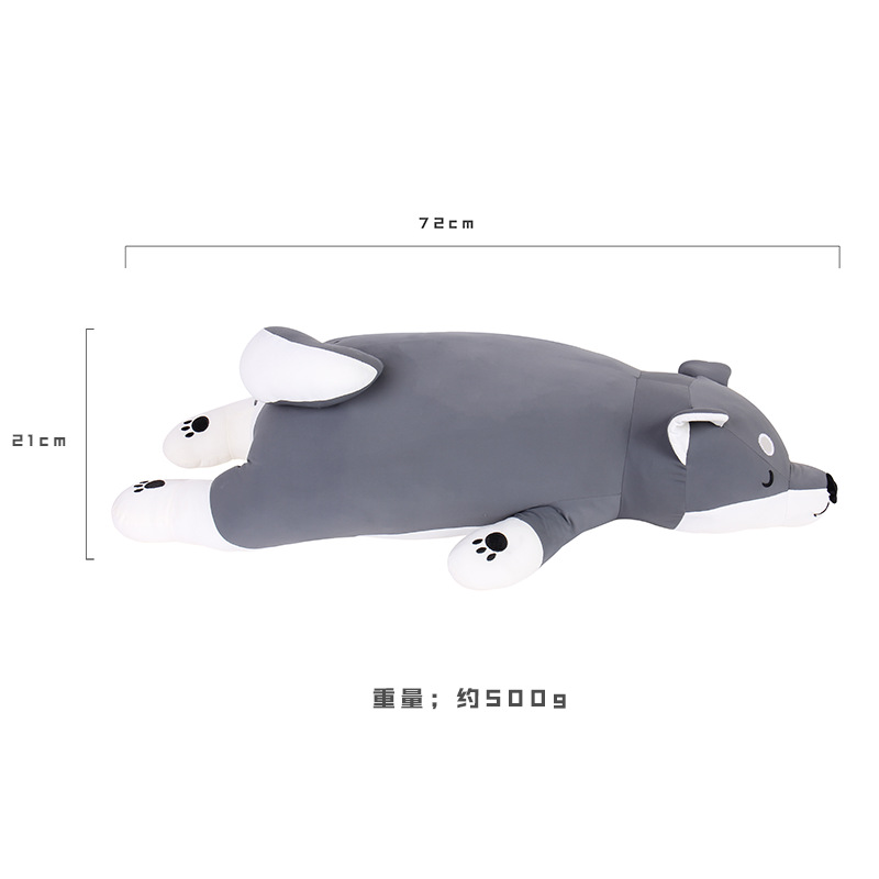 Cold-feel puppy throw pillow, Kanglewu Ice Silk animal doll customization, cold towel plush toy order details Picture