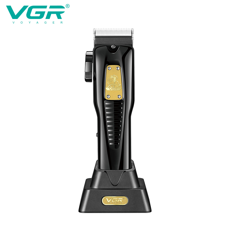 VGR651跨境新款电动理发器专业剃头刀发廊专业带底座充电理发剪详情图2