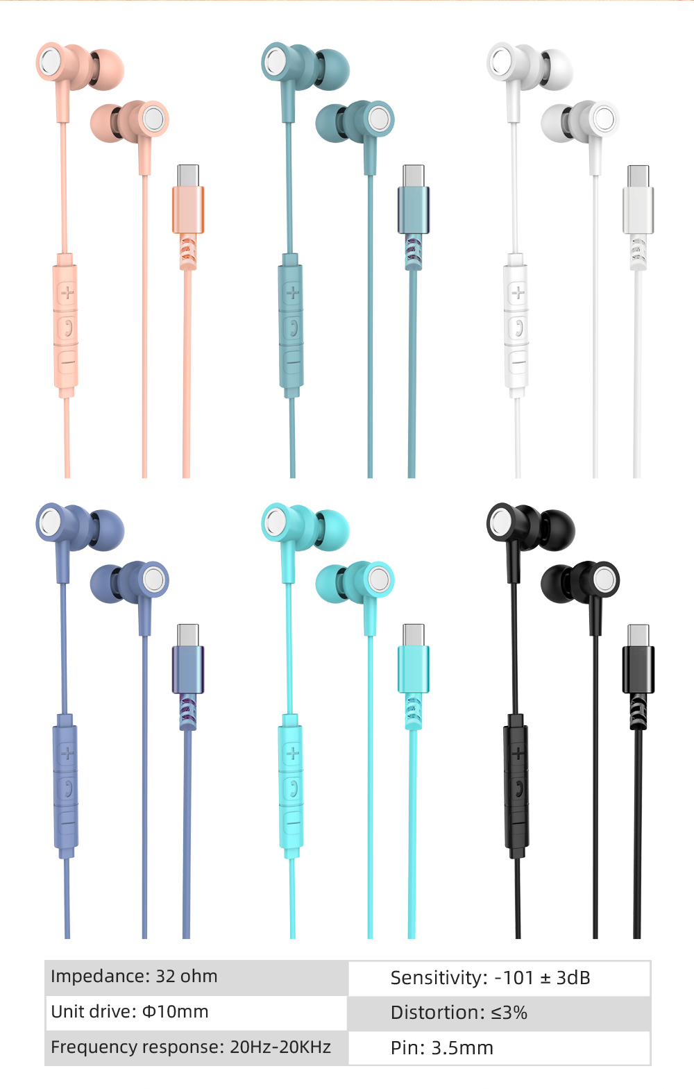 R17彩色手机线控耳机有线耳机 活塞入耳 带包装出货 安卓iOS系统通用详情10