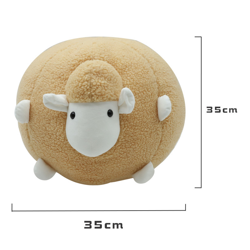Cute sheep throw pillow blanket two-in-one, Kanglewu animal flannel car air conditioner midday rest blanket order customization pic 5