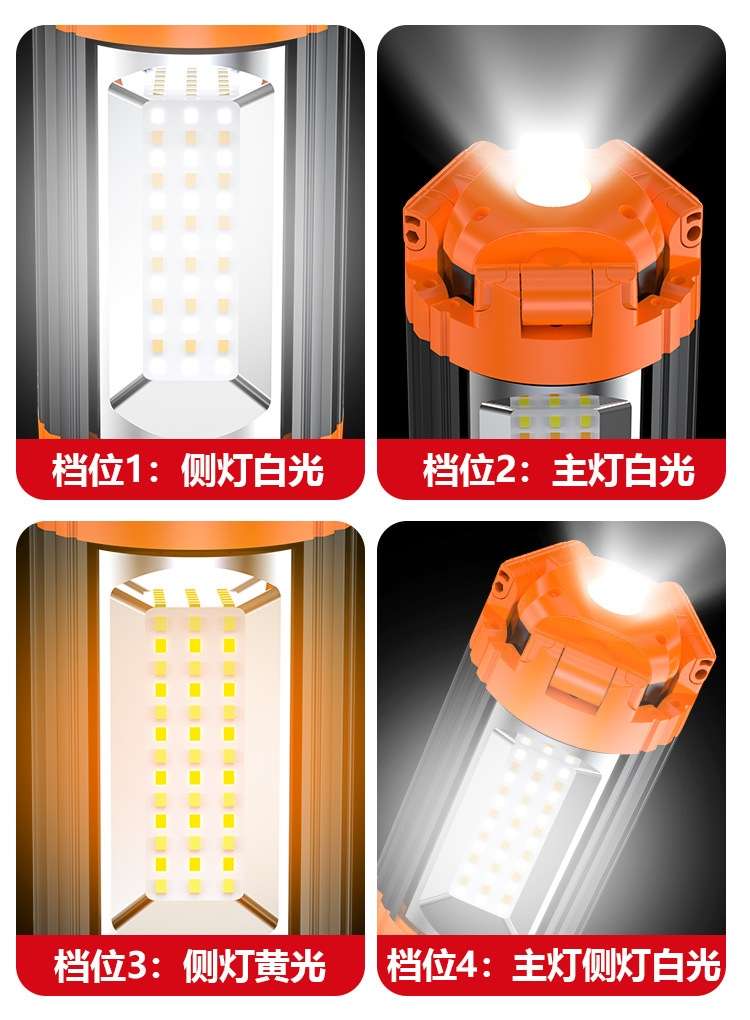 Cross-border new multi-functional outdoor camping light strip stand, high-lumen floodlight, outdoor lighting emergency light, camping light detail image 11
