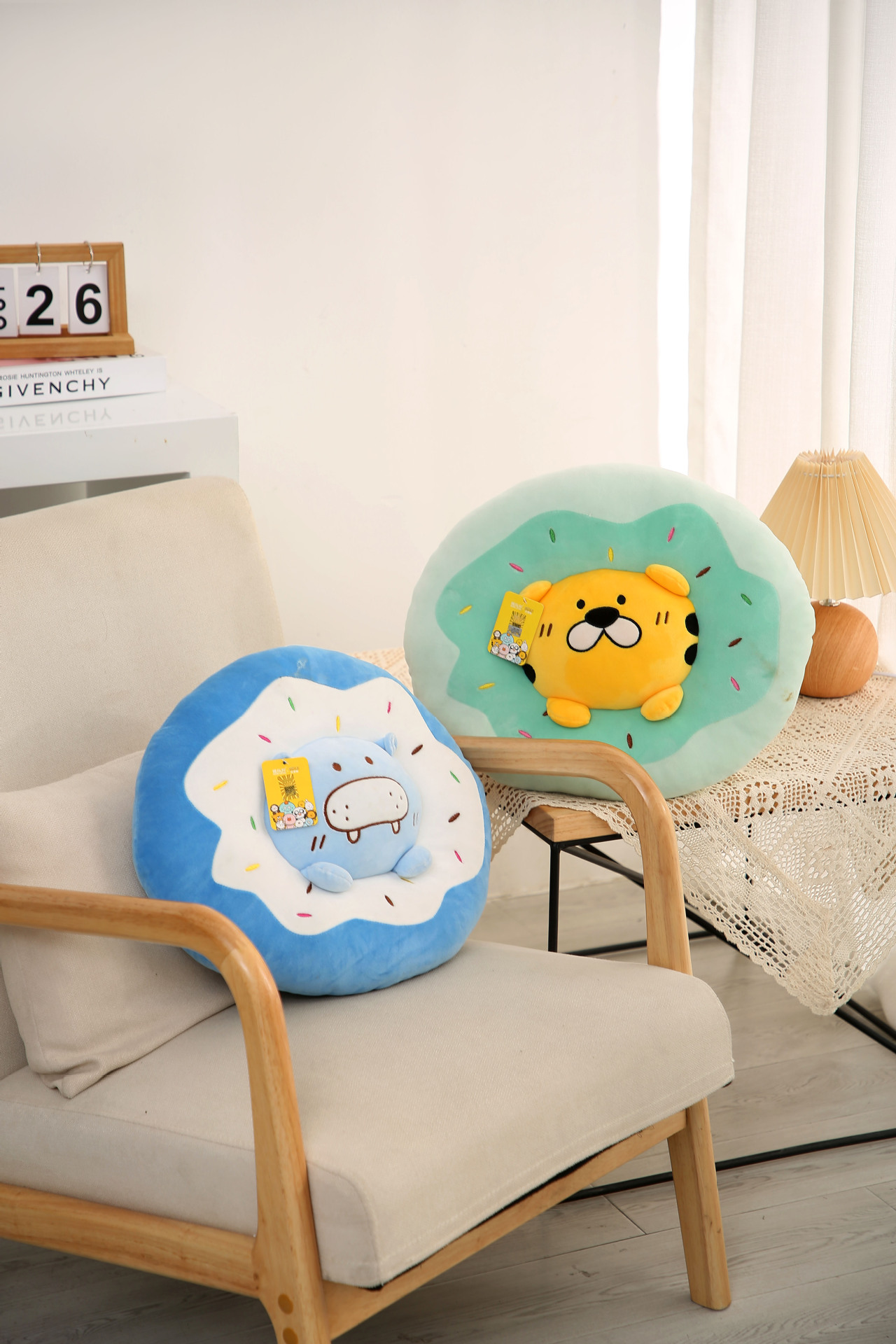 Cute cartoon animal throw pillows, Kanglewu plush toys, custom-made dolls pic 5