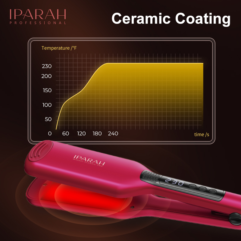 IPARAH negative ion splint Hair straightener for home use, large-sized cross-border export P-120 Specification image