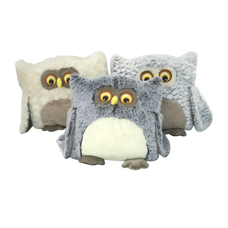 Cute cartoon animal owl throw pillows, Kanglewu plush toys, dolls, custom-made and ordered pic 4