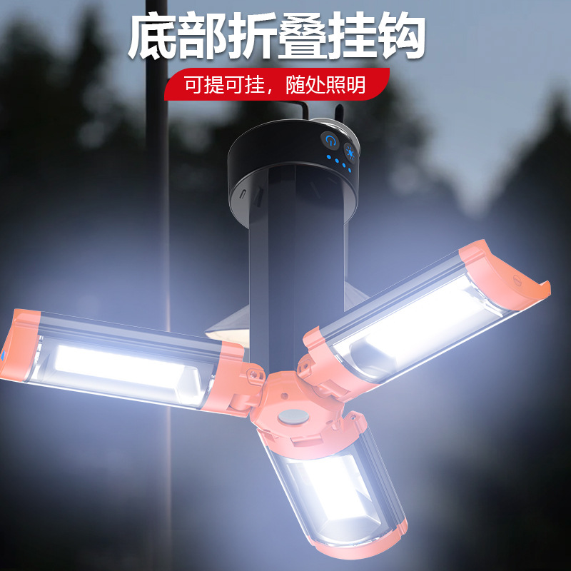 Cross-border new multi-functional outdoor camping light strip stand, high-lumen floodlight, outdoor lighting emergency light, camping light detail image 5
