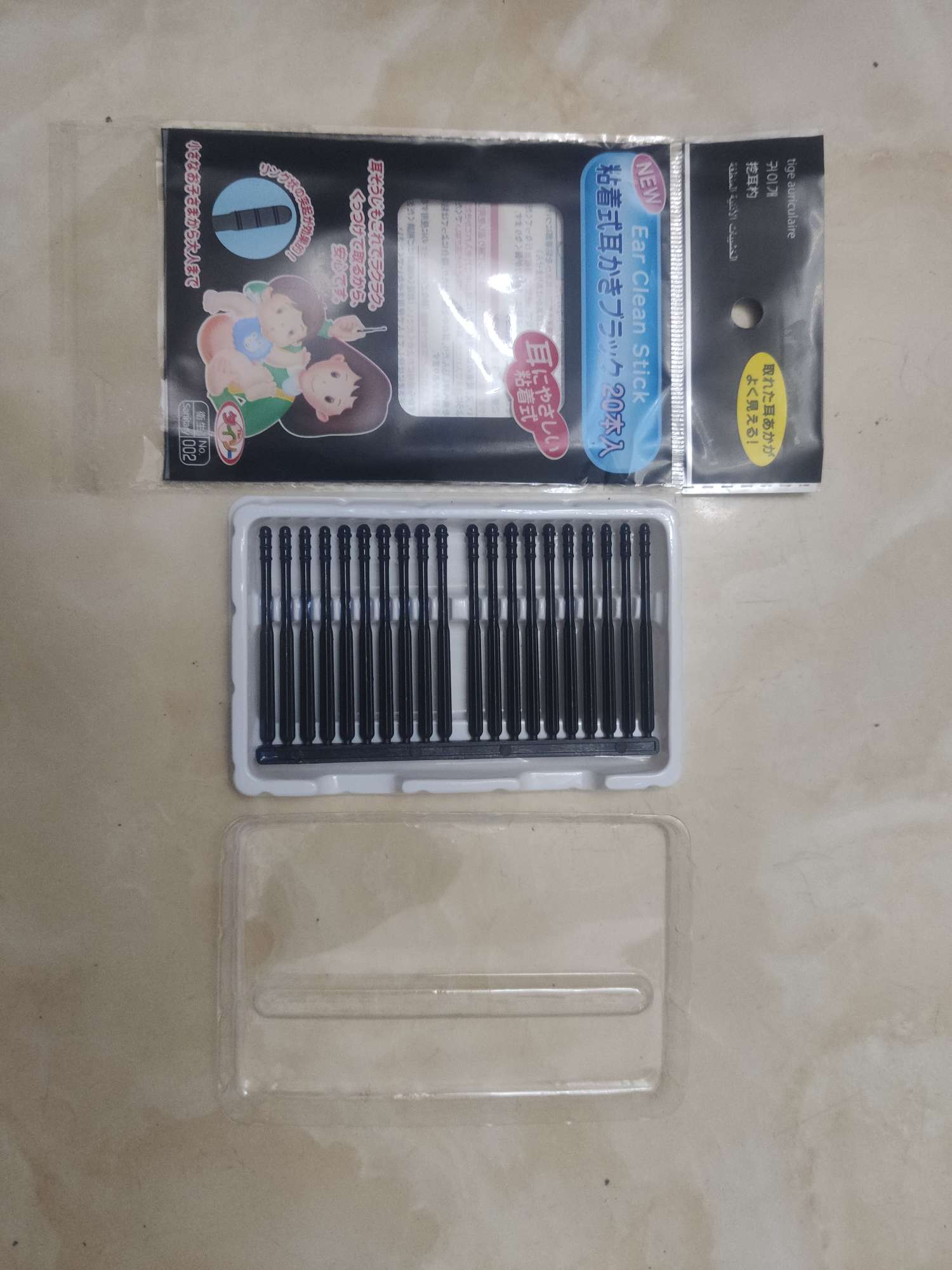 ABS ear picks, Japanese daiso ear picks, sticky earwax removers detail image 11