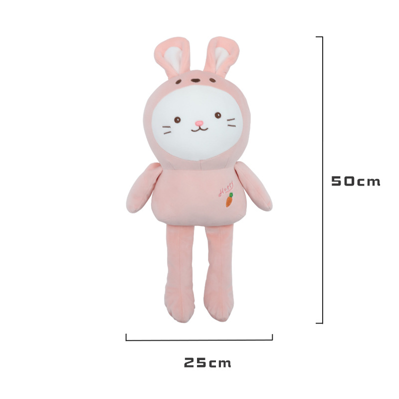 Cute cartoon animal rabbit throw pillows, Kanglewu plush toys, custom-made Specification image
