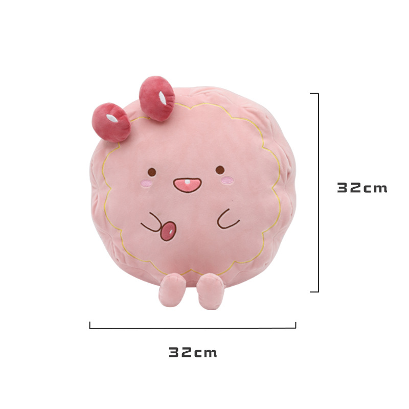 Cartoon cute cookie throw pillows, Kanglewu stuffed cotton plush toys, children's dolls, custom-made Specification image