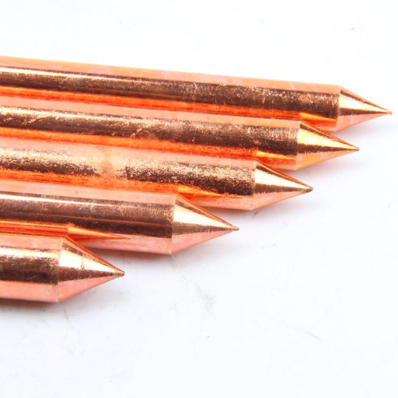 Copper-plated grounding rods, copper grounding rods, threaded grounding rods, copper-clad steel grounding rods, export lightning arresters, new lightning rods