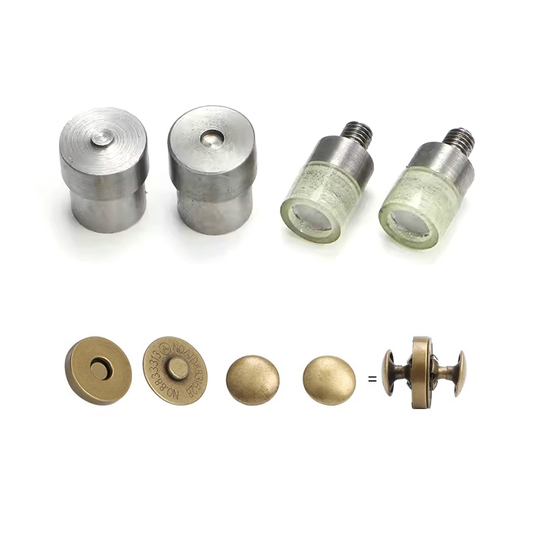 14mm/18mm钱包按钮铆钉磁性按钮袋磁性扣金属扣磁性扣安装模具详情2