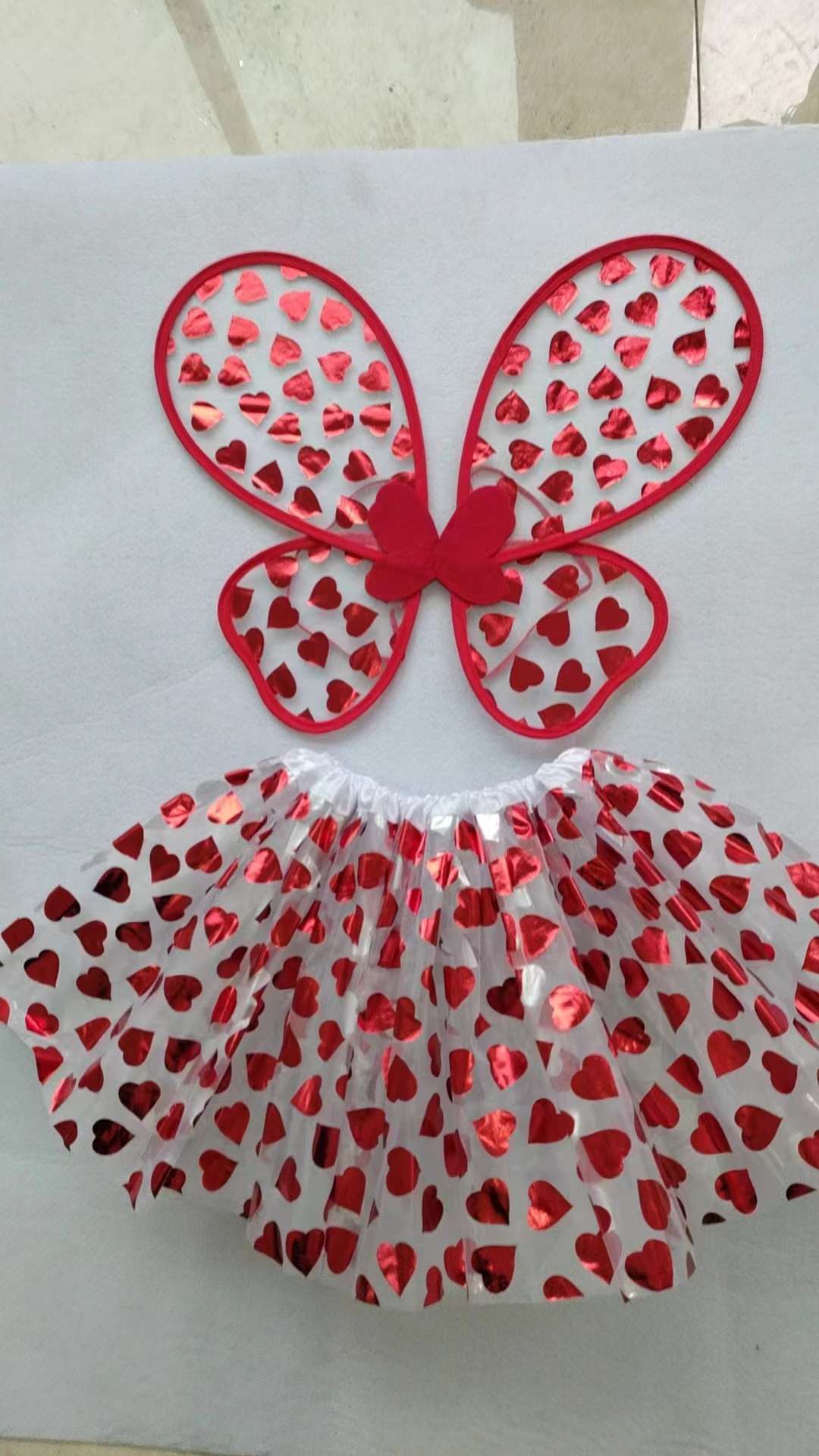 Holiday Party, Butterfly Wings Dress set, Halloween set, Fairy Wings, Butterfly set, stage dress, Wing Tulle dress, Princess Tulle dress