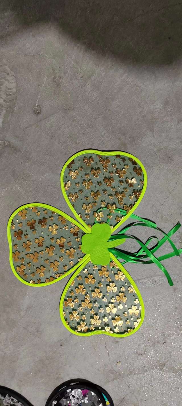 节日派对/翅膀/蝴蝶翅膀/印花翅膀/包边蝴蝶/节日产品/蝴蝶工艺品/万圣节翅膀/三叶草/精灵细节图