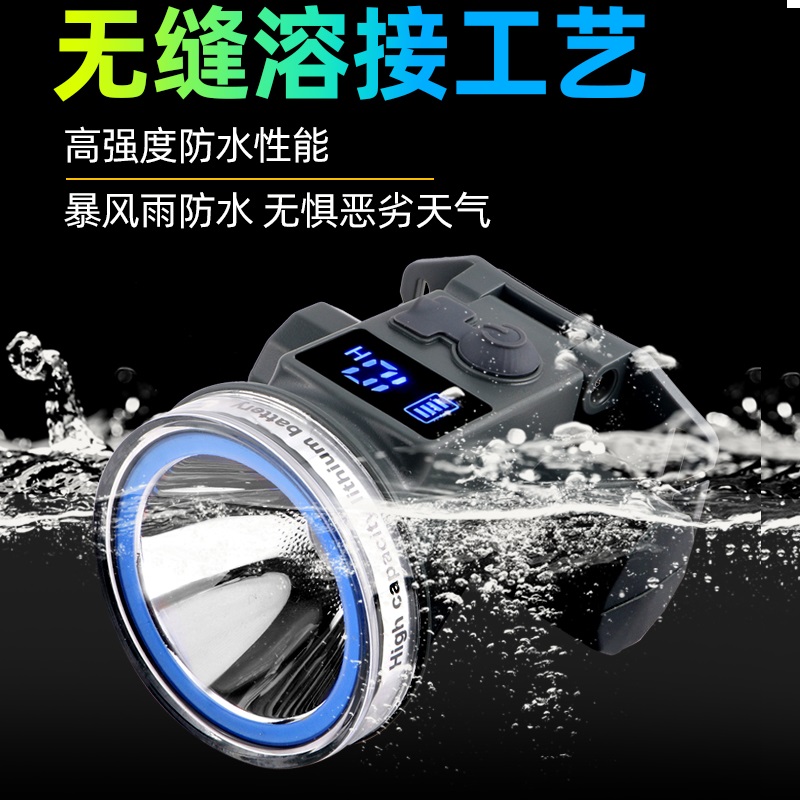 LED强光头灯户外头戴式露营灯466钓鱼灯自行车骑行灯头戴式工作灯矿灯长续航探照灯夜钓头灯详情2
