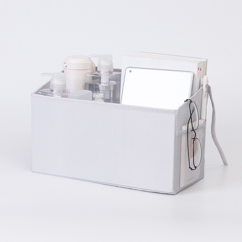 Dormitory bedside storage hanging basket on the bedding fabric bedside shelf for college students to start dormitory indispensable artifact thumbnail