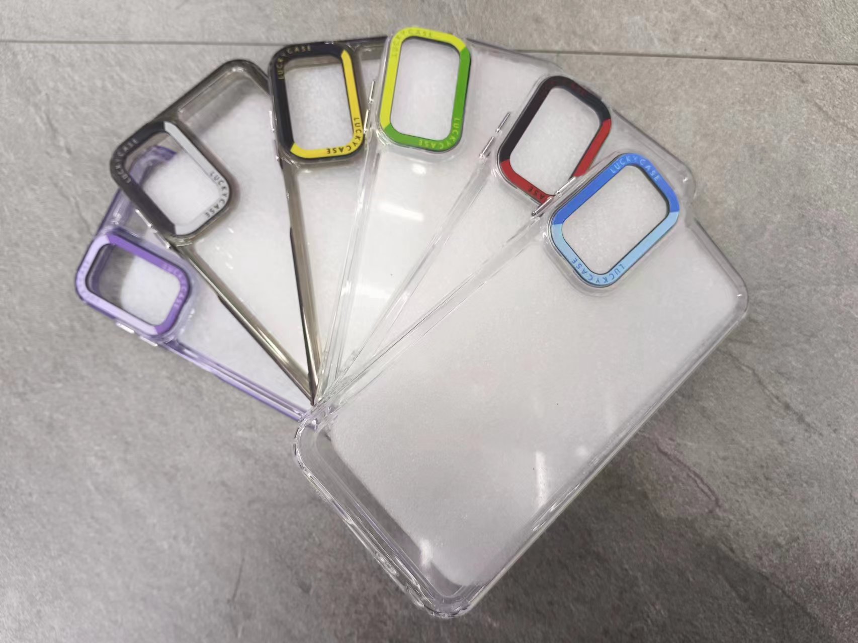 Color lens electroplated metal button phone case