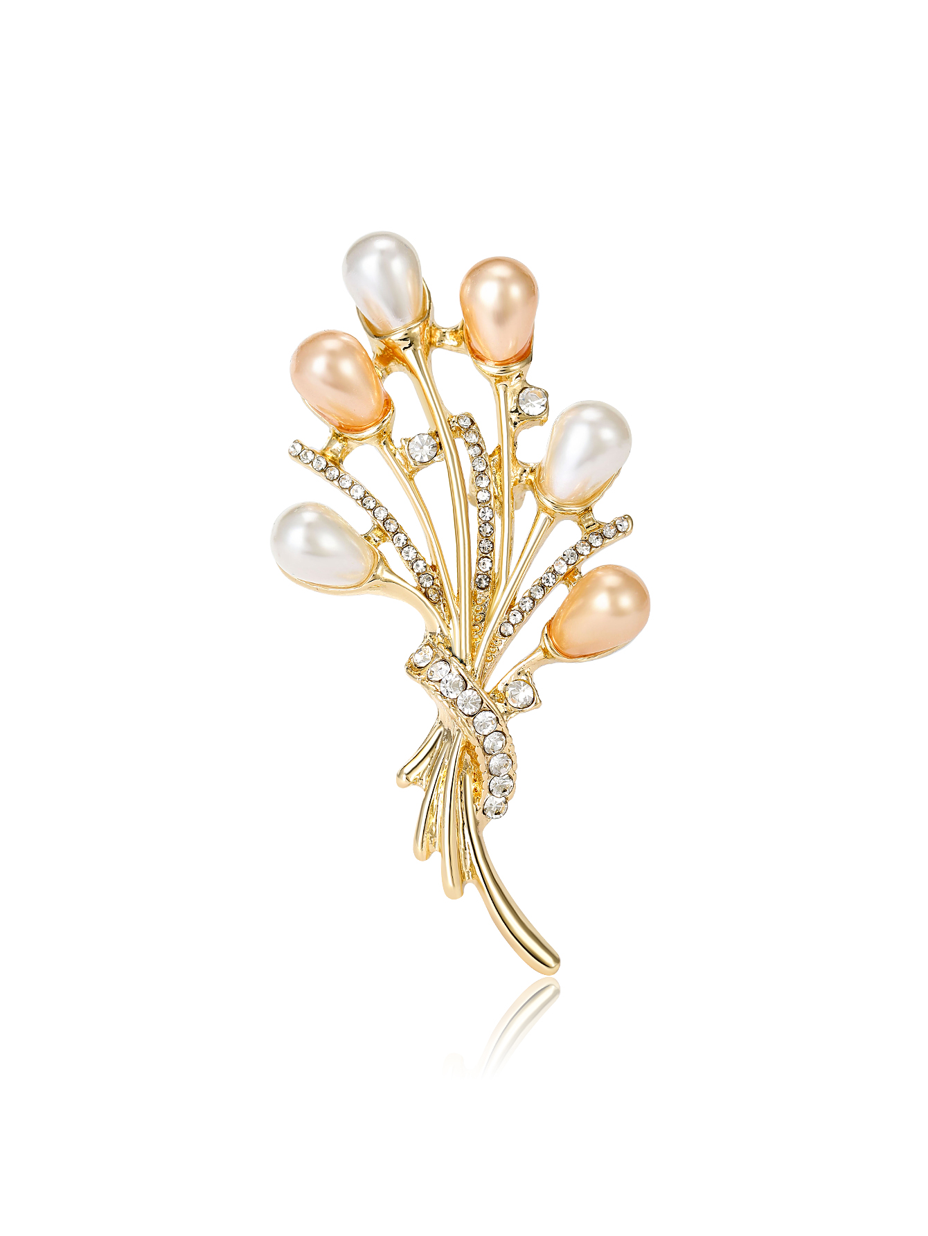 Ziyang Jewelry 2024 New Style Chinese alloy pearl brooch, high-end women's personalized and fashionable brooch, elegant brooch, coat cardigan and accessory factory direct sales Item Picture