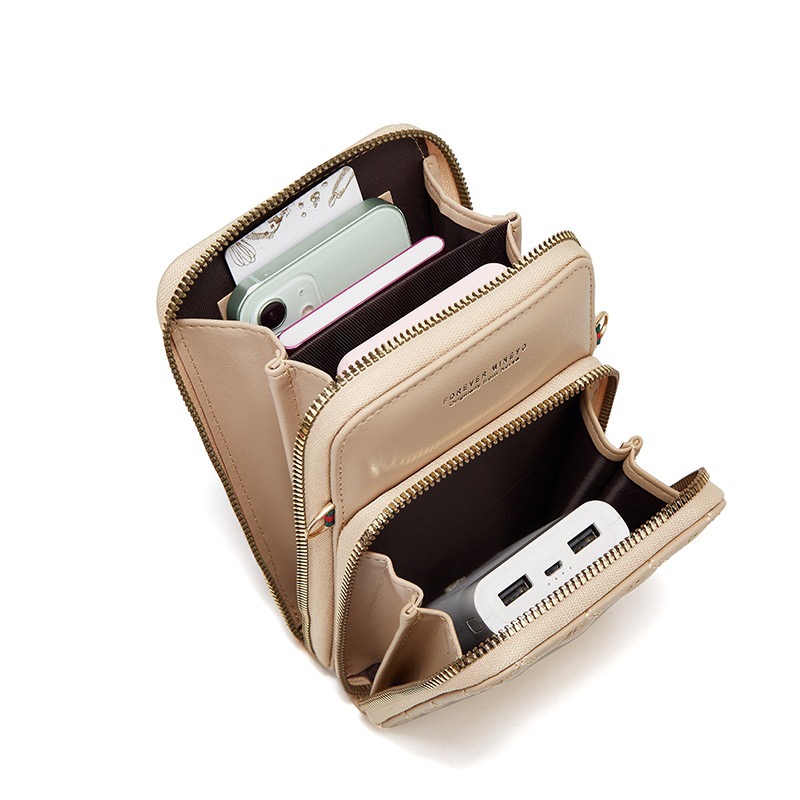 Factory direct sales of diamond-shaped embroidered mobile phone bags, women's embroidered card bags, wallets, single-shoulder crossbody best-selling mobile phone bags Item Picture