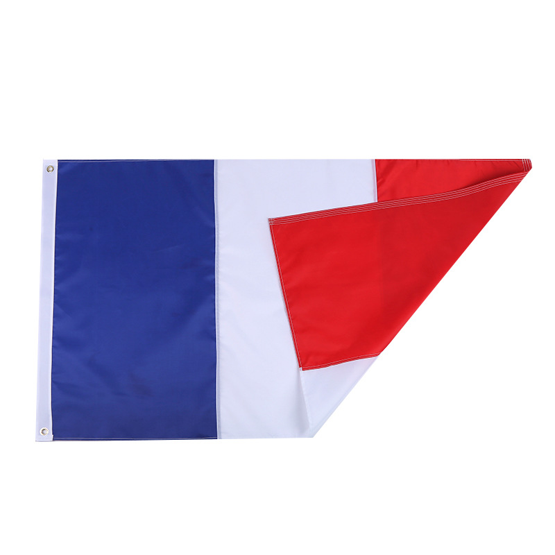 小嘟嘟XDSQ-JUST-FRA-1P跨境供应2024亚马逊eaby欧洲杯法国国旗90*150cm牛津布拼接旗帜详情图2