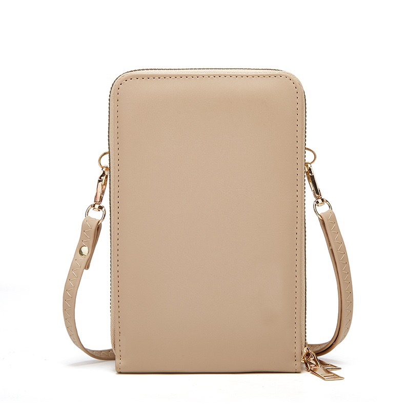 Factory direct sales of diamond-shaped embroidered mobile phone bags, women's embroidered card bags, wallets, single-shoulder crossbody best-selling mobile phone bags Specification image