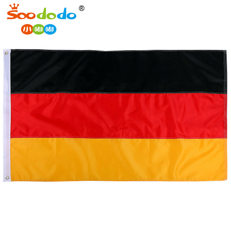 小嘟嘟XDSQ-JUST-GER-1P跨境供应90*150cm欧洲杯德国国旗3*5ft牛津布拼接旗帜