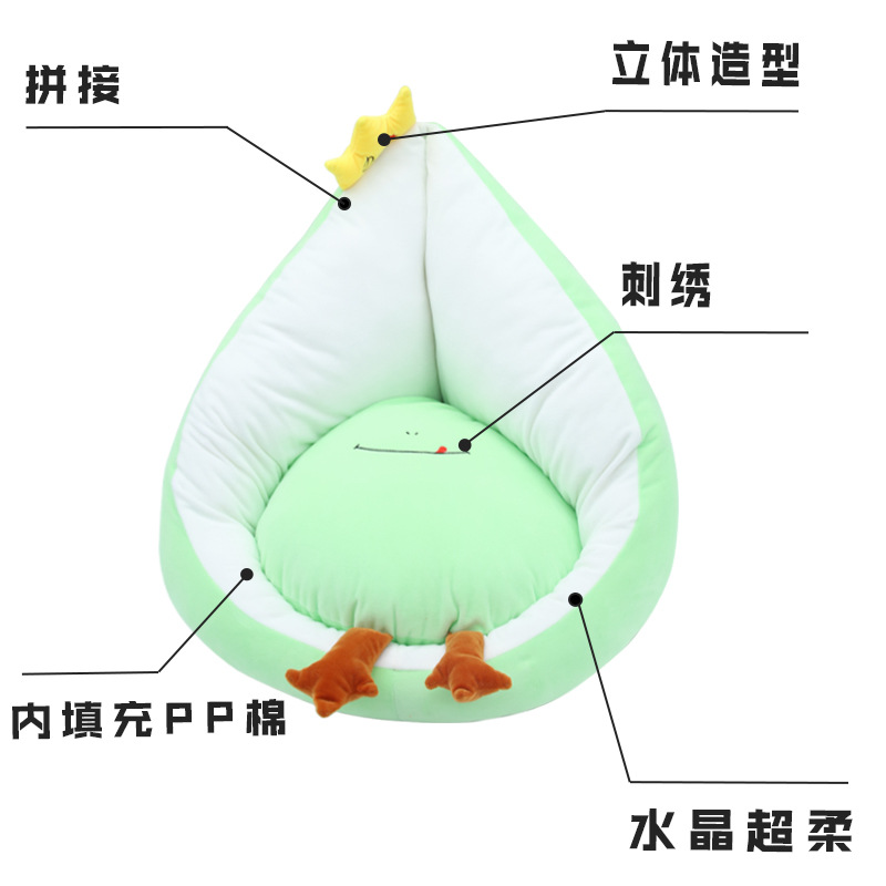 卡通可爱可拆护腰坐垫康乐屋PP棉保暖屁垫保暖充棉椅垫定制订做详情5