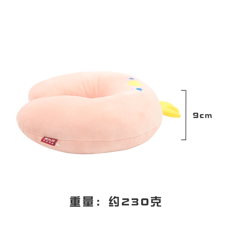 Customized cartoon animal cotton-filled U-shaped pillows from the manufacturer, Kangle House PP cotton-filled neck pillows, travel and business trip neck protection pillows order pic 7