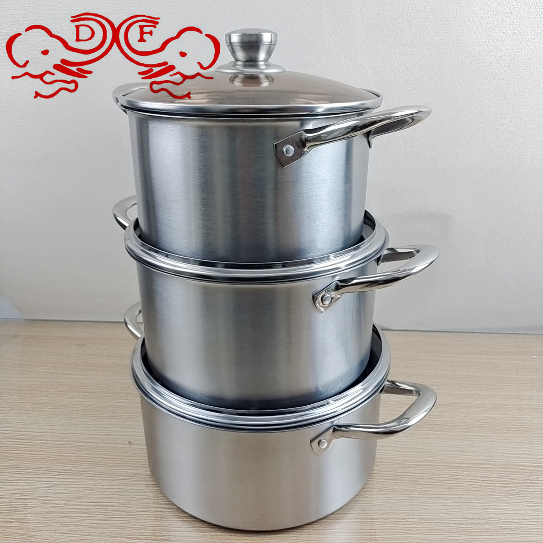 DF99124 stainless steel soup pot, household noodle cooking pot, induction cooker, suitable gift, small soup pot, DF TRADINGHOUSE Specification image