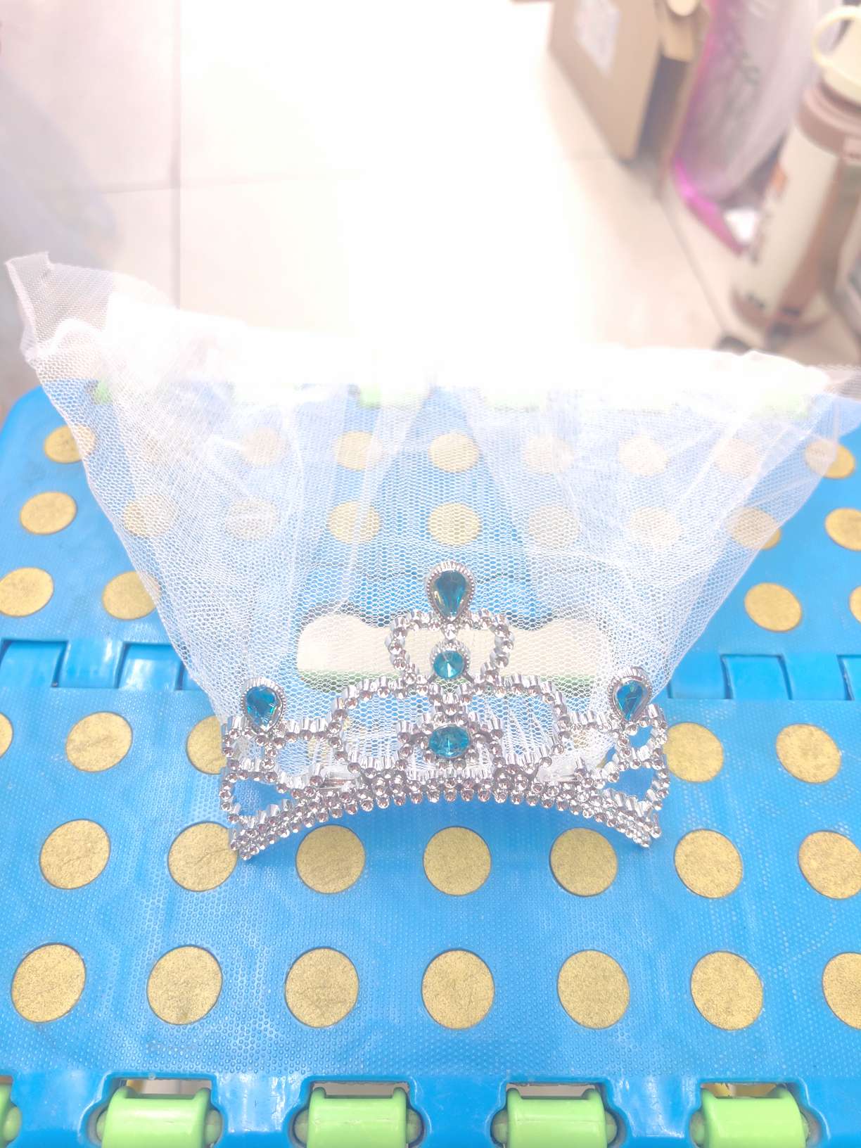 Holiday Party, Bridal Tiara, Wedding Tiara, Princess Tiara, Wedding Party, Wedding Tiara, Electroplated Crown, Veil, Specification drawing