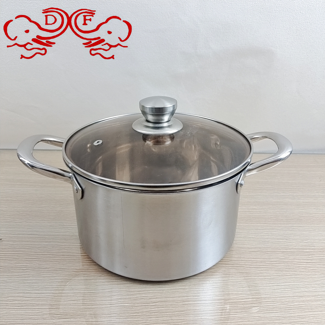 DF99124 stainless steel soup pot, household noodle cooking pot, induction cooker, suitable gift, small soup pot, DF TRADINGHOUSE Application Scenario