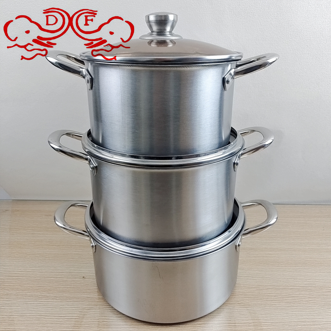DF99124 stainless steel soup pot, household noodle cooking pot, induction cooker, suitable gift, small soup pot, DF TRADINGHOUSE details Picture