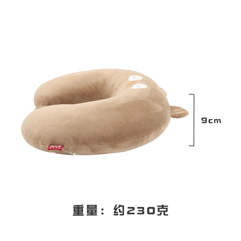 卡通动物充棉U型枕定货康乐屋PP棉填充颈枕旅行出差护颈枕订货详情7