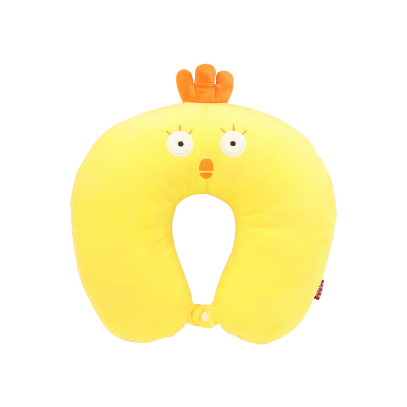 Customized cartoon animal cotton-filled U-shaped pillows from the manufacturer, Kangle House PP cotton-filled neck pillows, travel and business trip neck protection pillows order Item Picture