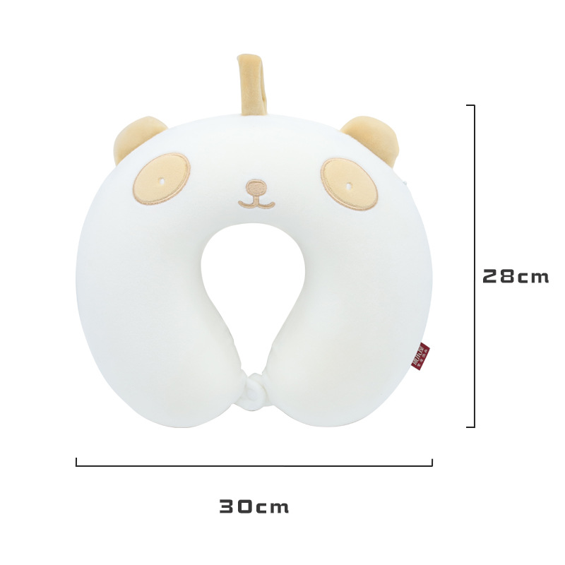 Dibujos animados animales lindo lento rebote espuma de memoria almohada en forma de u casa de recreación panda protector de cuello almohada de cuello de viaje pedido Specification image