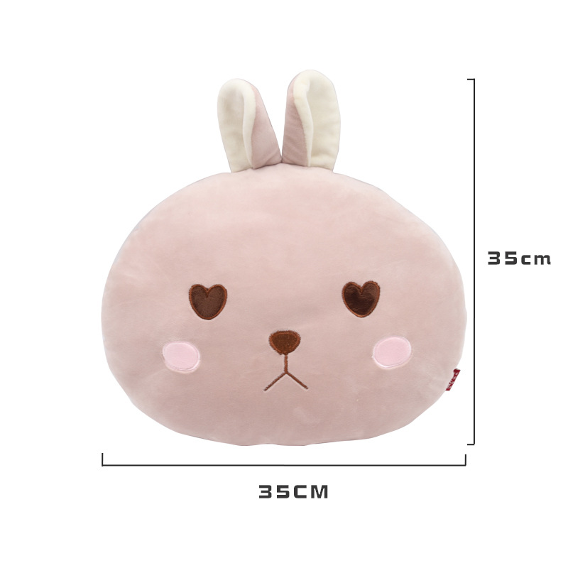 Dibujos animados animales lindos conejo almohada recreación casa relleno de algodón peluche juguete para niños muñeca bondadoso personalizado personalizado Specification image