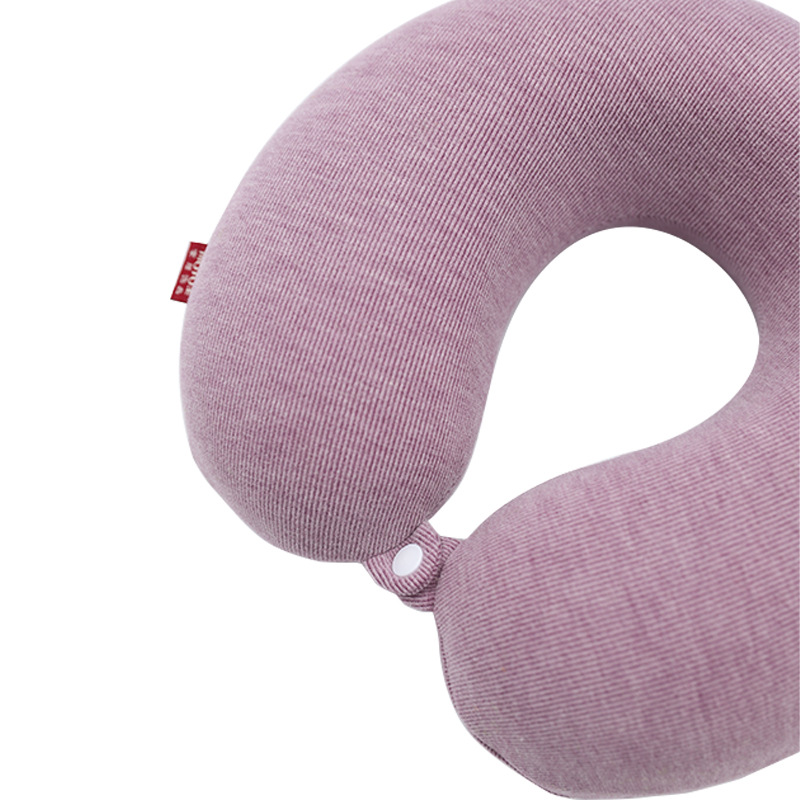 Memory foam U-shaped pillow, simple and modern solid color imitation cashmere travel neck pillow, Kanglewu. Order and order pic 11