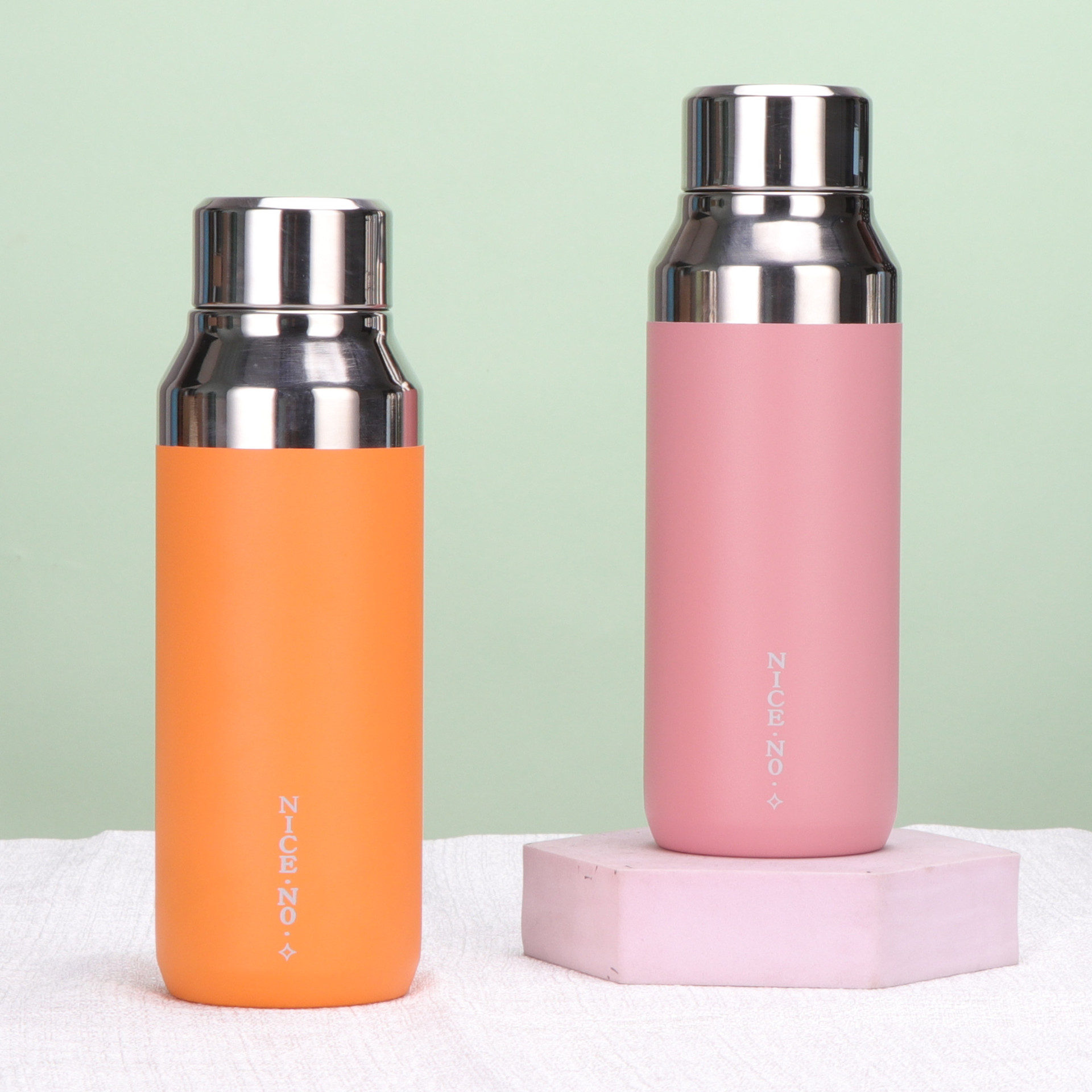 Amazon cross-border new product: Simple and fashionable NES insulated cup, 304 stainless steel outdoor sports straight insulated cup details Picture