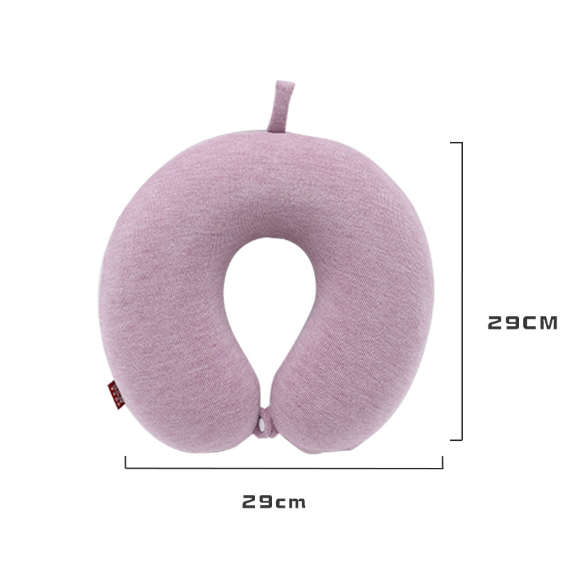 Memory foam U-shaped pillow, simple and modern solid color imitation cashmere travel neck pillow, Kanglewu. Order and order pic 6