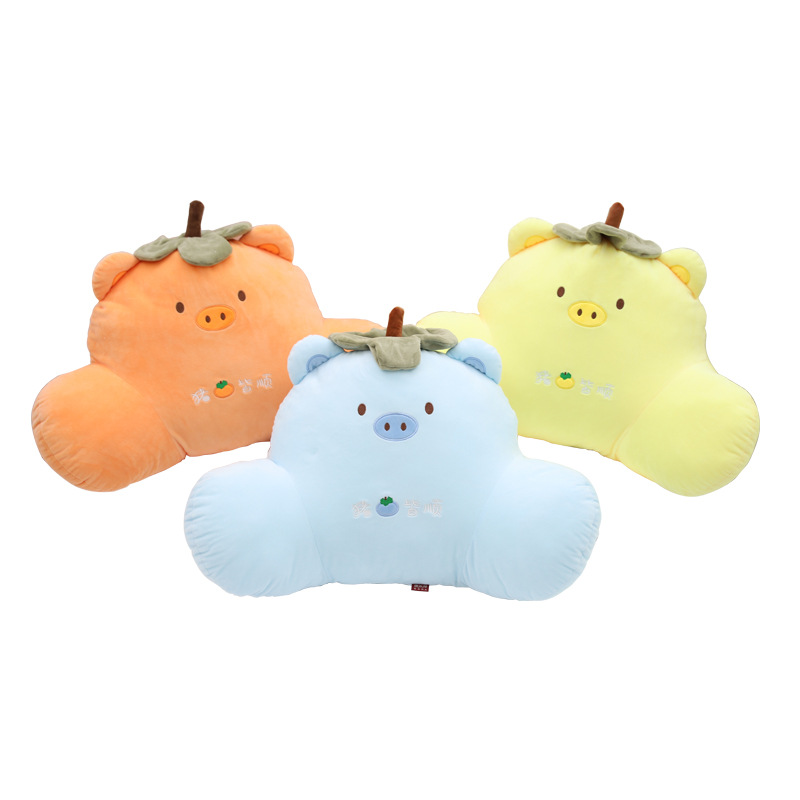 卡通可爱动物靠枕 康乐屋充棉腰靠抱枕 沙发床上腰靠定制订做详情4
