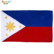 小嘟嘟XDSQ-FLP号菲律宾国旗 90*150cm牛津布绣花户外旗帜厂家批发
