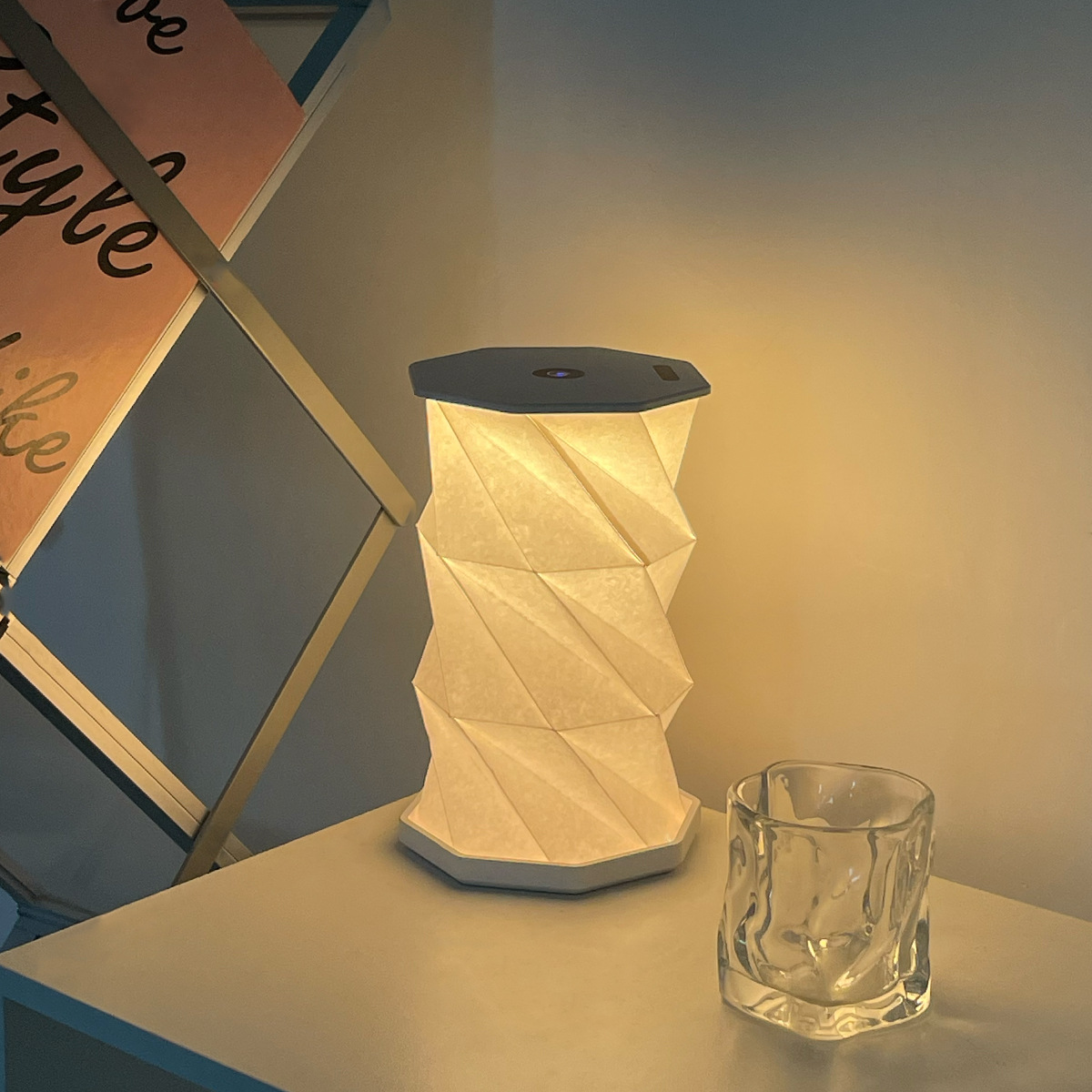 Creative New Year book lanterns, folding paper-cut lanterns, bedroom indoor bedside night lights, dining room book lanterns, Spring Festival atmosphere lanterns Specification image
