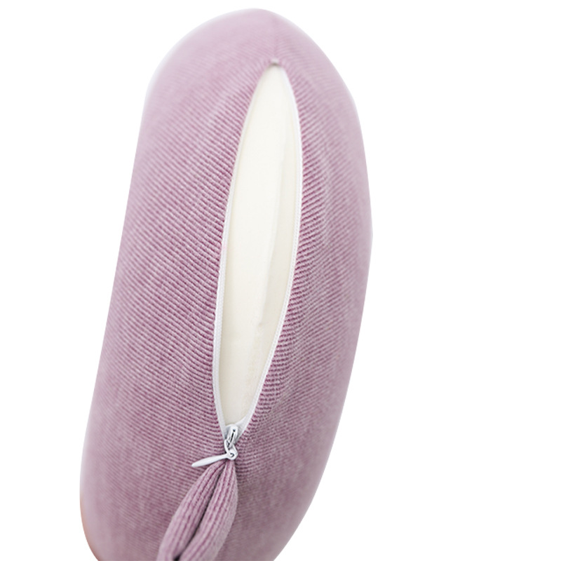 Memory foam U-shaped pillow, simple and modern solid color imitation cashmere travel neck pillow, Kanglewu. Order and order pic 13