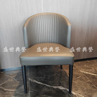 上海宴会中心电动餐桌椅海鲜酒店小包厢轻奢椅子明档餐厅现代餐椅