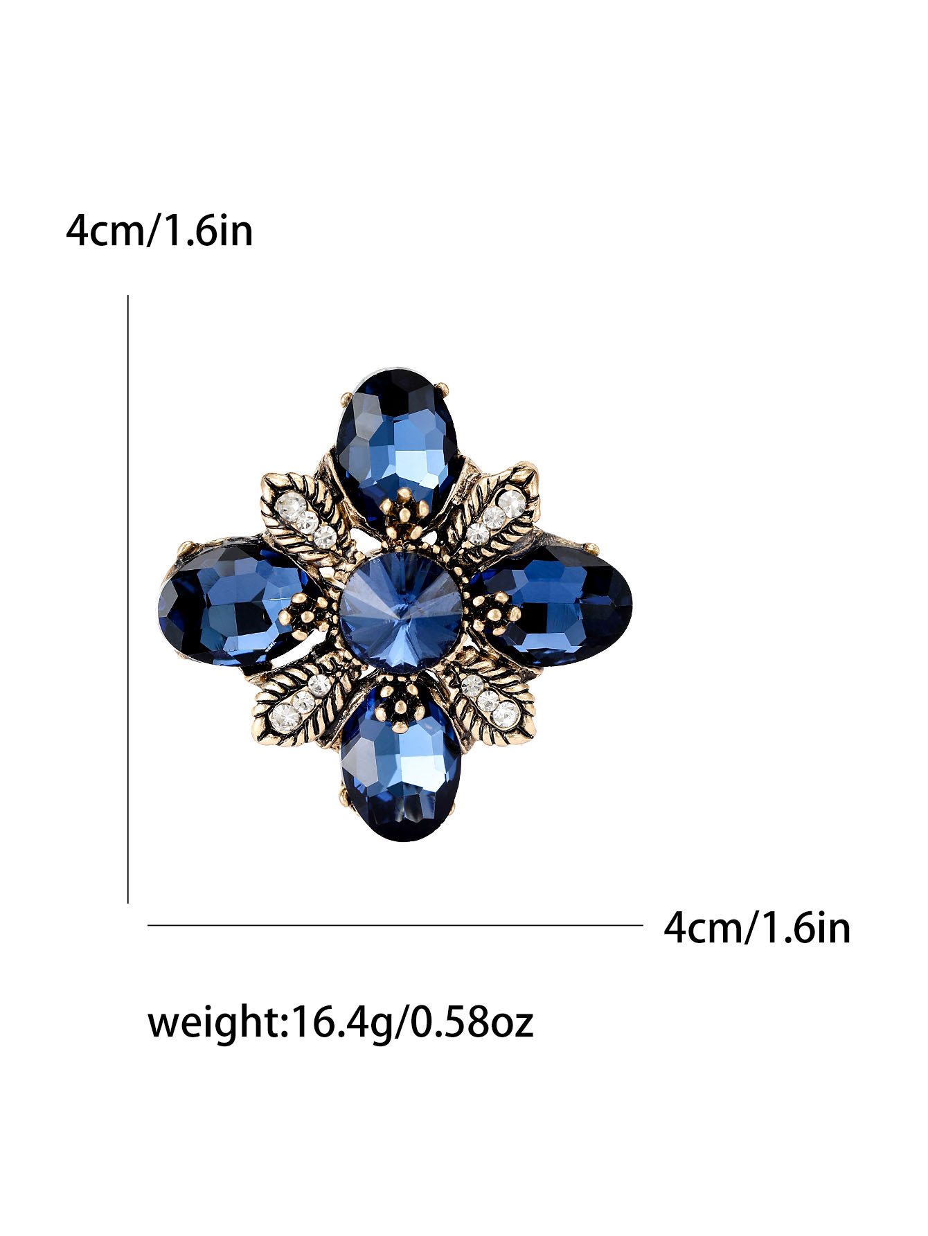 New crystal glass fashionable and elegant ladies' versatile brooches and brooches are sold directly by the manufacturer Application Scenario