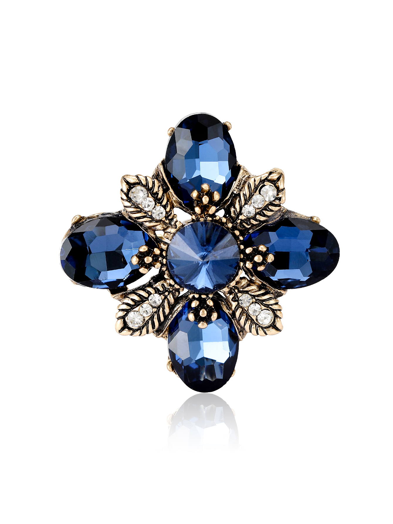 New crystal glass fashionable and elegant ladies' versatile brooches and brooches are sold directly by the manufacturer Item Picture