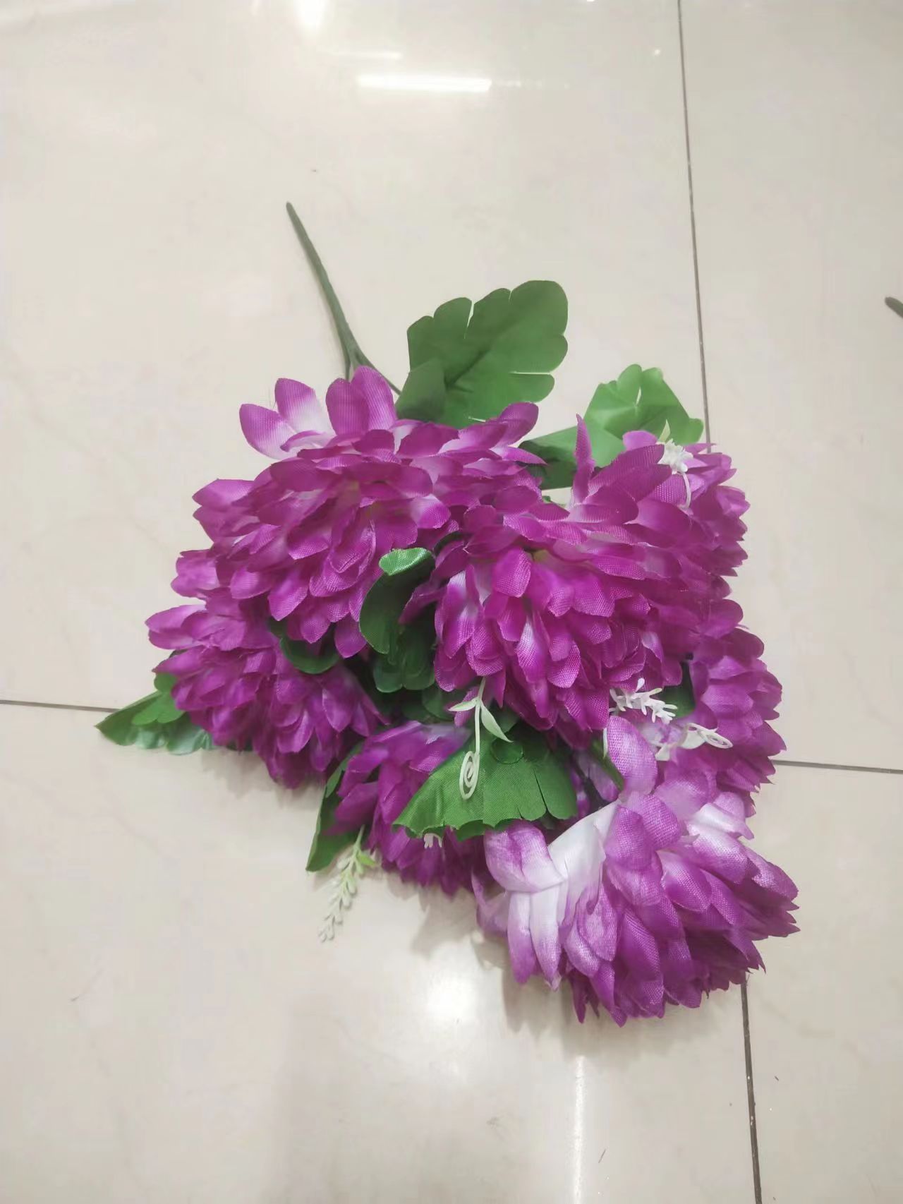Factory Direct Sales 7 Head Chrysanthemum Simulation Plastic Flower Diy Flower Art, Qingming Festival Sacrifice False Flowers Item Picture