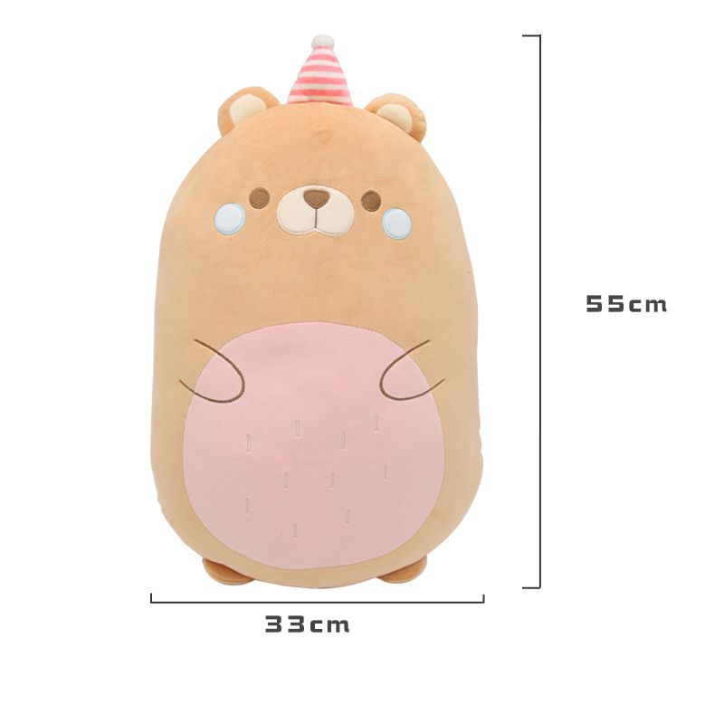 Cute cartoon animal throw pillows, Kanglewu plush toys, custom-made dolls Specification image