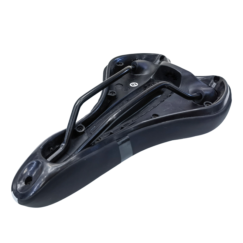 电动自行车车座/自行车配件/脚踏车儿童户外/黑色PVC/自行车灯配件白底实物图