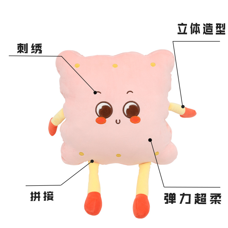 Customized cartoon cute throw pillows from the manufacturer, custom-made plush toys from Kanglewu, cotton-filled winter warm and hand-warming covers for order details Picture