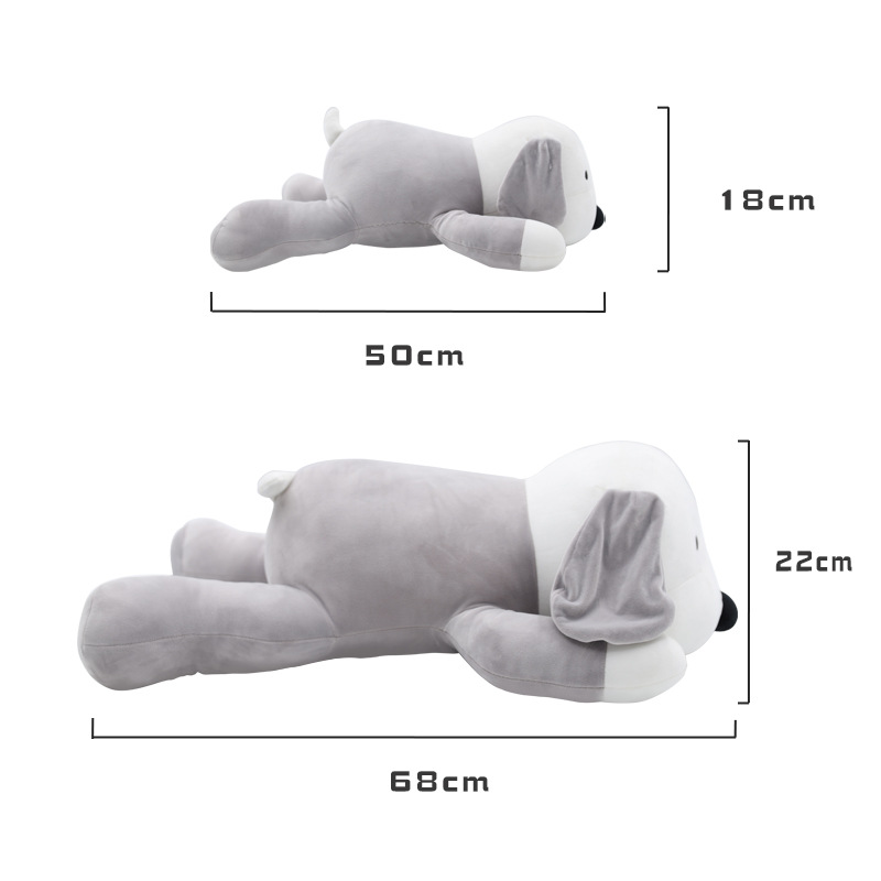 Customized cartoon cute animal puppy throw pillows, Kanglewu cotton-filled plush toys, children's dolls and figurines, custom-made by the manufacturer Specification image